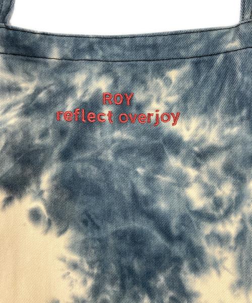 ROY REFLECT OVERJOY（ロイ リフレクトオーバージョイ）ROY REFLECT OVERJOY (ロイ リフレクトオーバージョイ) ビッグオーバーオール ベージュ×ネイビー サイズ:Fの古着・服飾アイテム