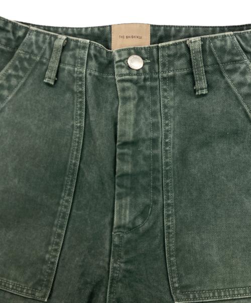 THE SHISHIKUI（シシクイ）THE SHISHIKUI (シシクイ) Color baker デニムパンツ グリーン サイズ:36の古着・服飾アイテム