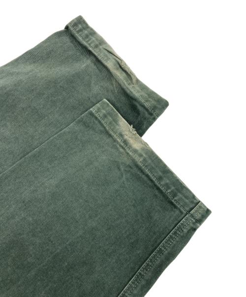 THE SHISHIKUI（シシクイ）THE SHISHIKUI (シシクイ) Color baker デニムパンツ グリーン サイズ:36の古着・服飾アイテム