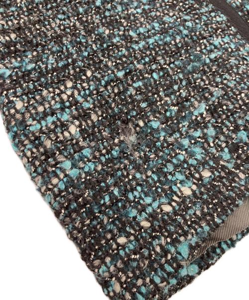 MARELLA（マレーラ）MARELLA (マレーラ) ツイード切替ジップジャケット グリーン サイズ:40の古着・服飾アイテム