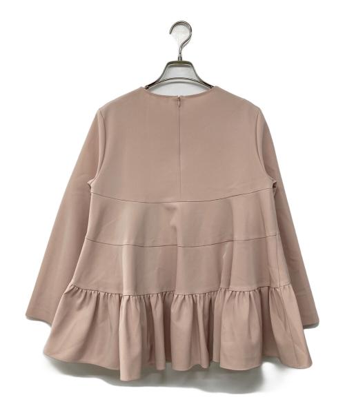 YORI（ヨリ）yori (ヨリ) ティアードギャザーブラウス ピンク サイズ:38の古着・服飾アイテム