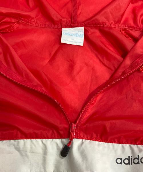 adidas（アディダス）adidas (アディダス) 70's アノラックパーカー レッド×ブラック サイズ:Lの古着・服飾アイテム