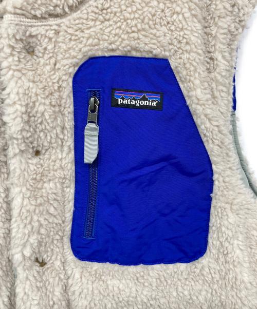Patagonia（パタゴニア）Patagonia (パタゴニア) REVERSIBLE BIVY DOWN VEST / リバーシブル・ビビー・ダウン・ベスト ブルー×ベージュ サイズ:記載なしの古着・服飾アイテム