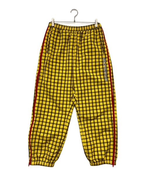 SUPREME（シュプリーム）SUPREME (シュプリーム) Plaid Warm Up Pant / プレイド ウォームアップ パンツ イエロー サイズ:Mの古着・服飾アイテム