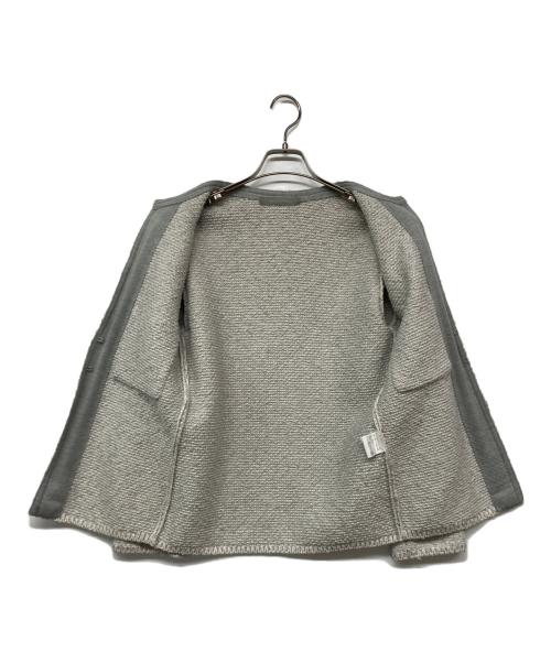 theory luxe（セオリーリュクス）theory luxe (セオリーリュクス) ツイード ニットカーディガン ジャケット グレー サイズ:38の古着・服飾アイテム
