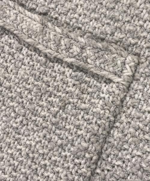 theory luxe（セオリーリュクス）theory luxe (セオリーリュクス) ツイード ニットカーディガン ジャケット グレー サイズ:38の古着・服飾アイテム