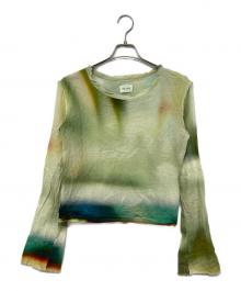 PAMM（パム）の古着「「たしかにそこにあった夜」のガーゼトップス」｜グリーン