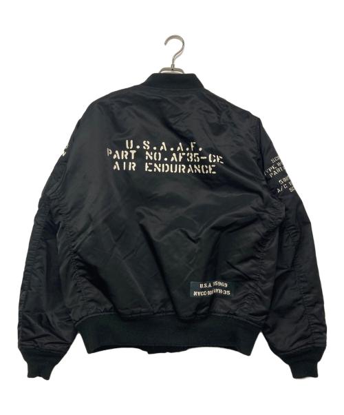 AVIREX（アヴィレックス）AVIREX (アヴィレックス) REVERSIBLE STENCIL MA-1 / リバーシブル ステンシル MA-1 ブラック サイズ:XXLの古着・服飾アイテム