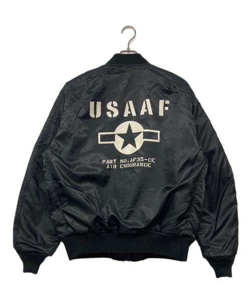 AVIREX（アヴィレックス）AVIREX (アヴィレックス) REVERSIBLE STENCIL MA-1 / リバーシブル ステンシル MA-1 ブラック サイズ:XXLの古着・服飾アイテム