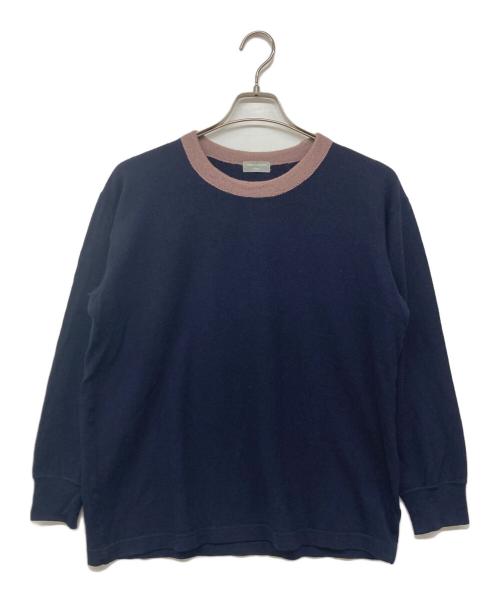 COMME des GARCONS HOMME（コムデギャルソン オム）COMME des GARCONS HOMME (コムデギャルソン オム) 90's クルーネックニット ネイビー サイズ:記載なしの古着・服飾アイテム