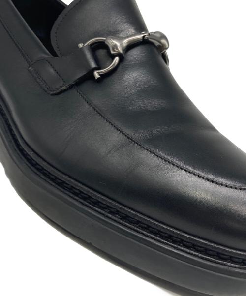 Salvatore Ferragamo（サルヴァトーレ フェラガモ）Salvatore Ferragamo (サルヴァトーレ フェラガモ) ガンチーニビット ローファー ブラック サイズ:7 1/2の古着・服飾アイテム