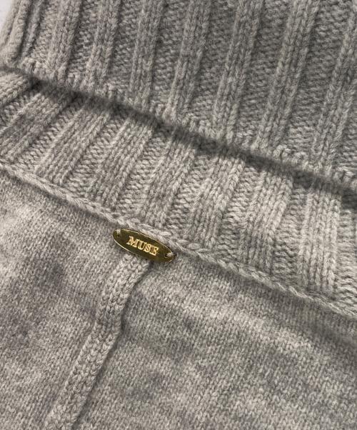 MUSE de Deuxieme Classe（ミューズ ドゥーズィエム クラス）MUSE de Deuxieme Classe (ミューズ ドゥーズィエム クラス) JADE タートルネックプルオーバー / ジェイド タートルネックプルオーバー グレー サイズ:表記なしの古着・服飾アイテム