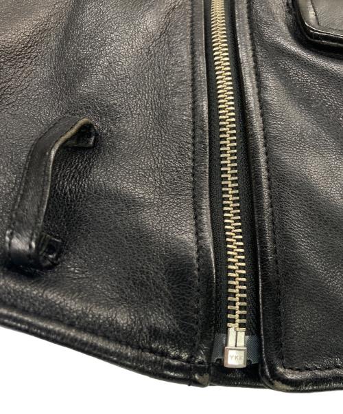 beautiful people（ビューティフルピープル）beautiful people (ビューティフルピープル) vintage leather riders jacket / ビンテージ レザー ライダース ジャケット ブラック サイズ:130の古着・服飾アイテム