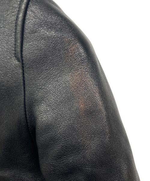 beautiful people（ビューティフルピープル）beautiful people (ビューティフルピープル) vintage leather riders jacket / ビンテージ レザー ライダース ジャケット ブラック サイズ:130の古着・服飾アイテム