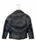 beautiful people (ビューティフルピープル) vintage leather riders jacket / ビンテージ レザー ライダース ジャケット ブラック サイズ:130：14000円