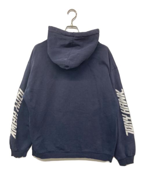 tony hawk（トニーホーク）tony hawk (トニーホーク) 90-00`Sスカルプリントフーディ ネイビー サイズ:Lの古着・服飾アイテム