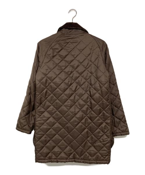 BEAVER OF BOLTON（ビーバー オブ ボルトン）BEAVER OF BOLTON (ビーバー オブ ボルトン) 襟コーデュロイキルティングコート ブラウン サイズ:38の古着・服飾アイテム