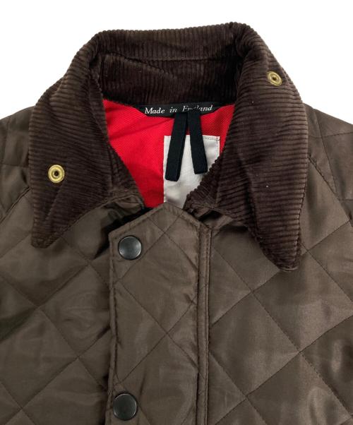 BEAVER OF BOLTON（ビーバー オブ ボルトン）BEAVER OF BOLTON (ビーバー オブ ボルトン) 襟コーデュロイキルティングコート ブラウン サイズ:38の古着・服飾アイテム