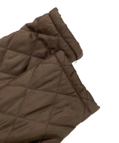 BEAVER OF BOLTON（ビーバー オブ ボルトン）BEAVER OF BOLTON (ビーバー オブ ボルトン) 襟コーデュロイキルティングコート ブラウン サイズ:38の古着・服飾アイテム