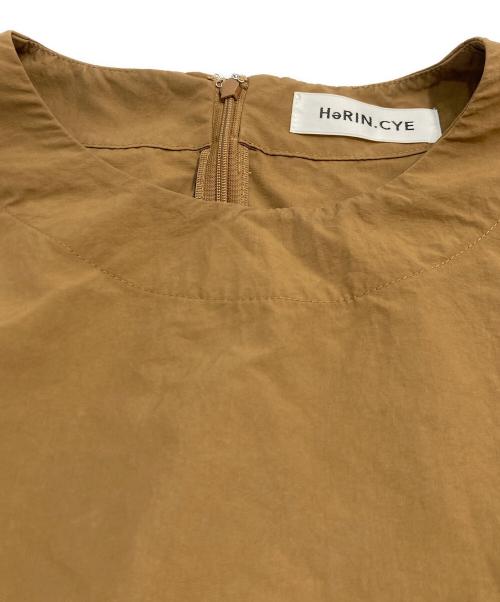 HeRIN.CYE（ヘリンドットサイ）HeRIN.CYE (ヘリンドットサイ) Switting drawst dress スウィッチング ドロスト ドレス ネイビー サイズ:FREEの古着・服飾アイテム