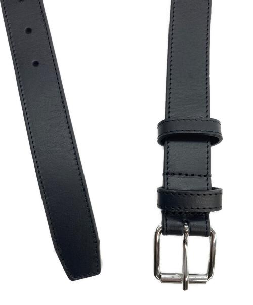 COMME des GARCONS（コムデギャルソン）COMME des GARCONS (コムデギャルソン) レザーベルト ブラック サイズ:Ｍの古着・服飾アイテム