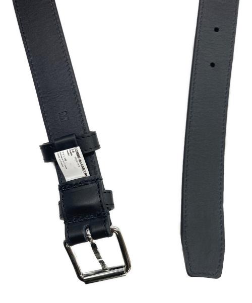 COMME des GARCONS（コムデギャルソン）COMME des GARCONS (コムデギャルソン) レザーベルト ブラック サイズ:Ｍの古着・服飾アイテム