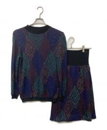 missoni（ミッソーニ）の古着「花柄デザインニットセットアップ」｜マルチカラー