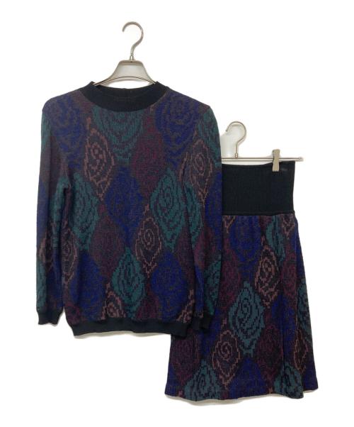 missoni（ミッソーニ）missoni (ミッソーニ) 花柄デザインニットセットアップ マルチカラー サイズ:表記なしの古着・服飾アイテム