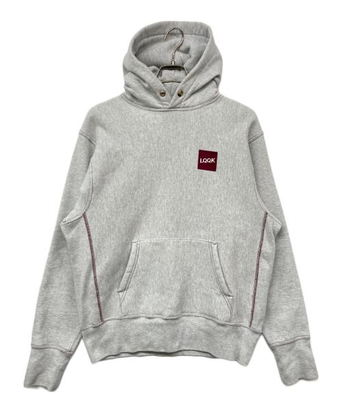 LQQK STUDIO（ルックスタジオ）LQQK STUDIO (ルックスタジオ) ロゴフーディ グレー サイズ:Mの古着・服飾アイテム