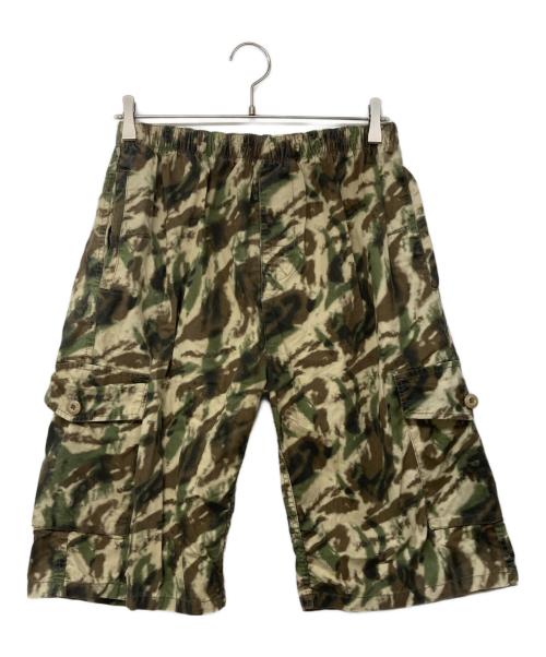 stussy（ステューシー）stussy (ステューシー) 00`sカモフラクロップドショーツ オリーブ サイズ:Sの古着・服飾アイテム