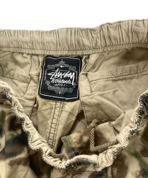 stussy（ステューシー）stussy (ステューシー) 00`sカモフラクロップドショーツ オリーブ サイズ:Sの古着・服飾アイテム