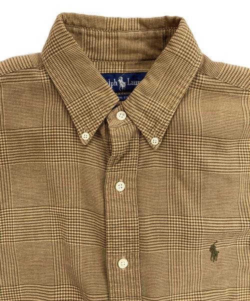 RALPH LAUREN（ラルフローレン）RALPH LAUREN (ラルフローレン) チェックBDシャツ ブラウン サイズ:Mの古着・服飾アイテム