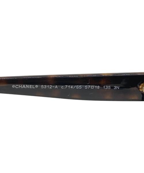 CHANEL（シャネル）CHANEL (シャネル) ココマークサングラス ブラウン サイズ:57□18 135の古着・服飾アイテム