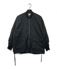 BEARDSLEY（ビアズリー）の古着「フレアMA-1ブルゾン」｜ブラック
