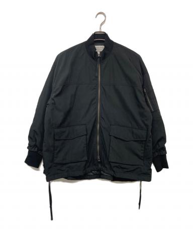 中古・古着通販】BEARDSLEY (ビアズリー) フレアMA-1ブルゾン ブラック