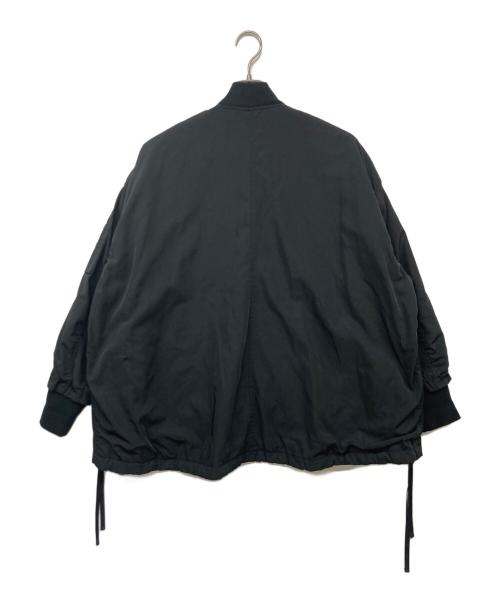 BEARDSLEY（ビアズリー）BEARDSLEY (ビアズリー) フレアMA-1ブルゾン ブラック サイズ:Fの古着・服飾アイテム