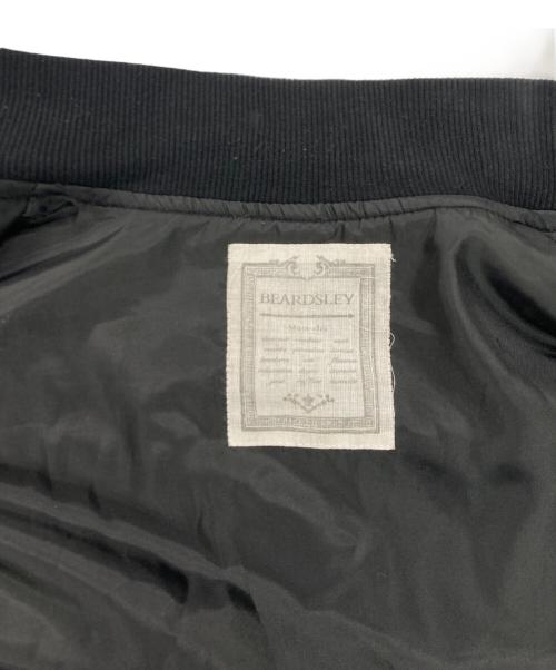BEARDSLEY（ビアズリー）BEARDSLEY (ビアズリー) フレアMA-1ブルゾン ブラック サイズ:Fの古着・服飾アイテム