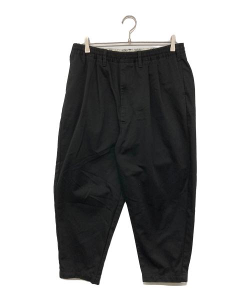 COOTIE PRODUCTIONS（クーティープロダクツ）COOTIE PRODUCTIONS (クーティープロダクツ) Tuck Easy Ankle Pant / 2タックイージーアンクルパンツ ブラック サイズ:LARGEの古着・服飾アイテム
