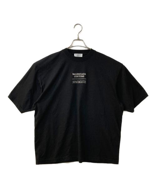 BALENCIAGA（バレンシアガ）BALENCIAGA (バレンシアガ) 刺繍オーバーサイズTシャツ ブラック サイズ:XSの古着・服飾アイテム