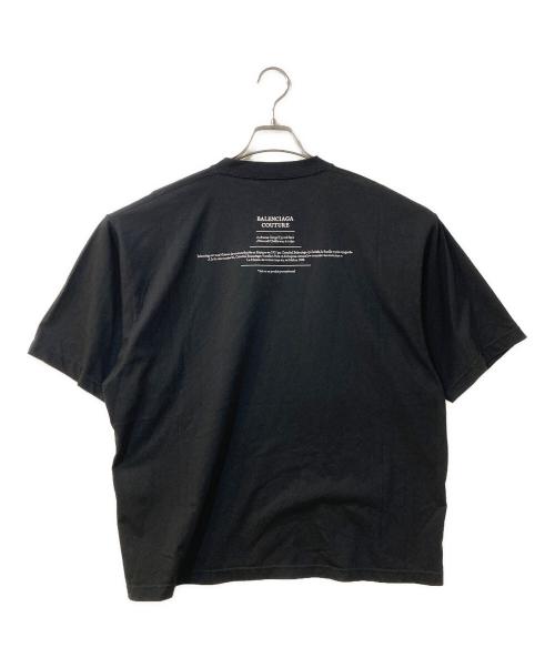 BALENCIAGA（バレンシアガ）BALENCIAGA (バレンシアガ) 刺繍オーバーサイズTシャツ ブラック サイズ:XSの古着・服飾アイテム