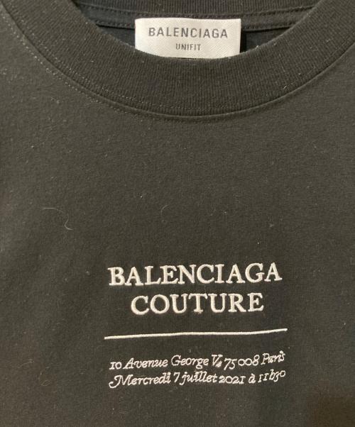 BALENCIAGA（バレンシアガ）BALENCIAGA (バレンシアガ) 刺繍オーバーサイズTシャツ ブラック サイズ:XSの古着・服飾アイテム
