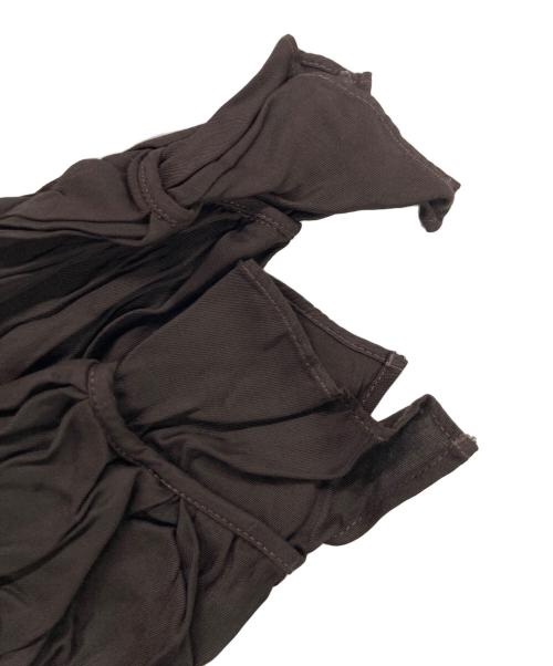 Uttrykk（ユートリーク）Uttrykk (ユートリーク) Rayon Twill  Stack Sleeve Shirt ブラウン サイズ:１の古着・服飾アイテム