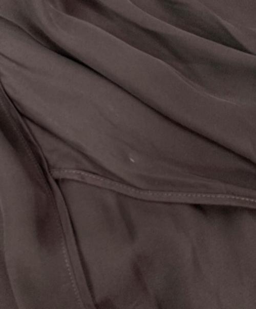 Uttrykk（ユートリーク）Uttrykk (ユートリーク) Rayon Twill  Stack Sleeve Shirt ブラウン サイズ:ONEの古着・服飾アイテム