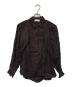 Uttrykk（ユートリーク）の古着「Rayon Twill  Stack Sleeve Shirt」｜ブラウン