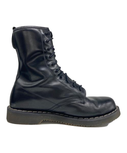 Hysteric Glamour（ヒステリックグラマー）Hysteric Glamour GEORGE COX (ジョージコックス) CAUSE (コーズ) Hysteric Glamour × GEORGE COX  レースアップブーツ 10ホールブーツ ブラック サイズ:UK8の古着・服飾アイテム