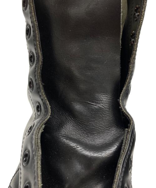 Hysteric Glamour（ヒステリックグラマー）Hysteric Glamour GEORGE COX (ジョージコックス) CAUSE (コーズ) Hysteric Glamour × GEORGE COX  レースアップブーツ 10ホールブーツ ブラック サイズ:UK8の古着・服飾アイテム