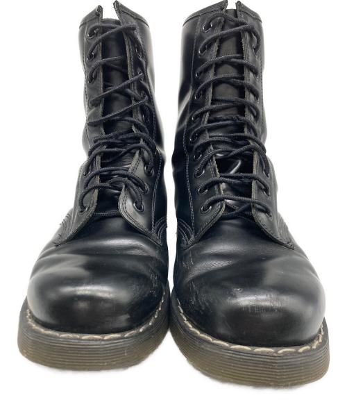 Hysteric Glamour（ヒステリックグラマー）Hysteric Glamour GEORGE COX (ジョージコックス) CAUSE (コーズ) Hysteric Glamour × GEORGE COX  レースアップブーツ 10ホールブーツ ブラック サイズ:UK8の古着・服飾アイテム