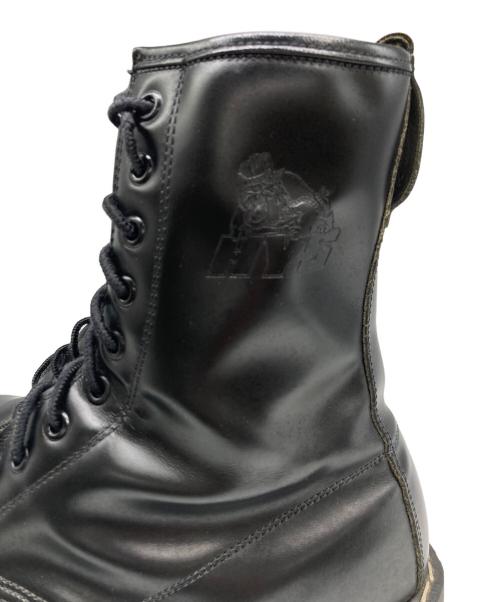 Hysteric Glamour（ヒステリックグラマー）Hysteric Glamour GEORGE COX (ジョージコックス) CAUSE (コーズ) Hysteric Glamour × GEORGE COX  レースアップブーツ 10ホールブーツ ブラック サイズ:UK8の古着・服飾アイテム