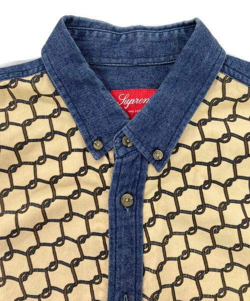 SUPREME（シュプリーム）Supreme (シュプリーム) Denim Corduroy Shirt / デニムコーデュロイシャツ インディゴ サイズ:Mの古着・服飾アイテム