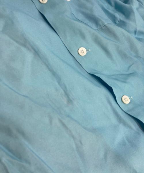 EANBE（イアンベ）EANBE (イアンベ) 男はつらいよ - Back panel レーヨンバックプリントアロハシャツ ブルー サイズ:Mの古着・服飾アイテム